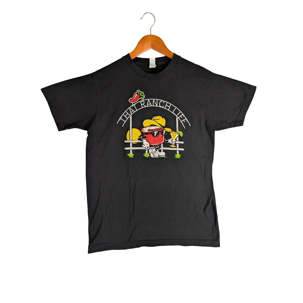 Tultex That Ranch Life Graphic T-Shirt Mens Medium Black Cowboy Humor Tee